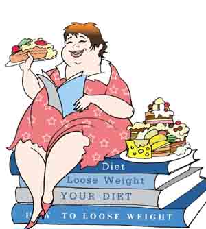 sitting on a diet
